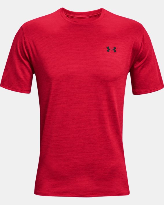 Men's UA Training Vent 2.0 Short Sleeve in Red image number 4